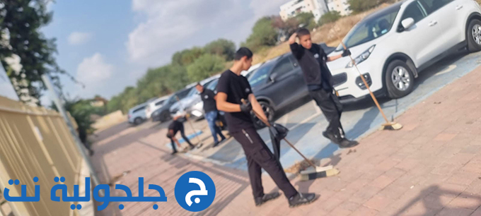 يومًا مميزًا للتطوع بمشاركة جميع الطلاب في مدرسة اورط التكنولوجية العربية الرملة